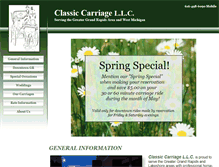 Tablet Screenshot of classiccarriagellc.com